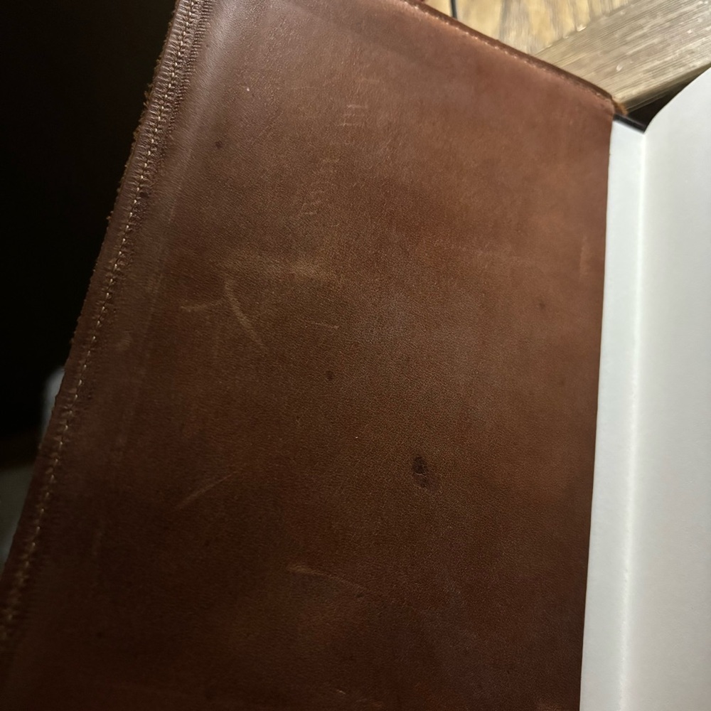 Holtz Leather Co. Thick Brown Full Grain Leather Bound Writing Journal Notebook - Picture 10 of 10